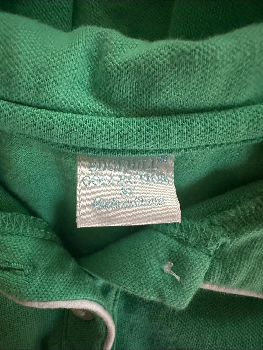Edgehill Collection Toddler Girl Green Polo Ruffle Dress Preppy Size 3T